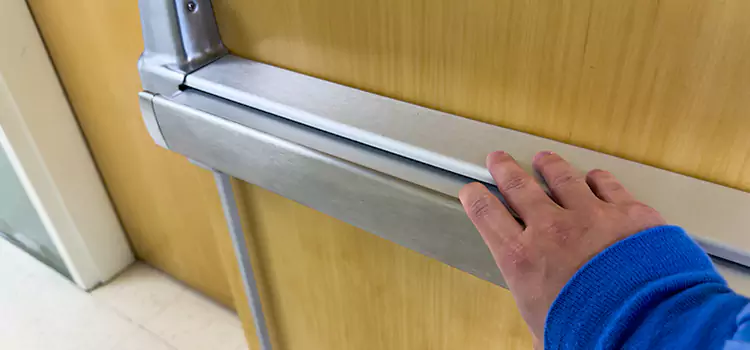 Installing a Push Bar on a Door Fairview Heights